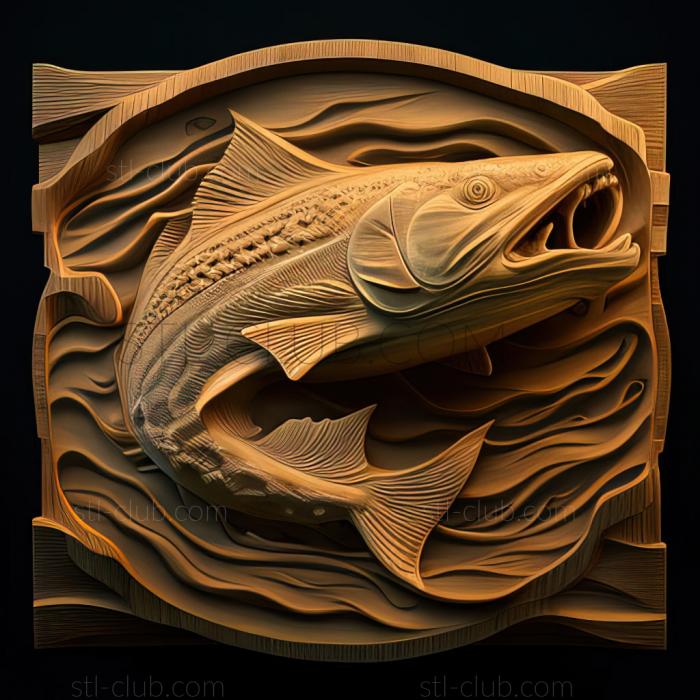 3D model st American catfish fish (STL)